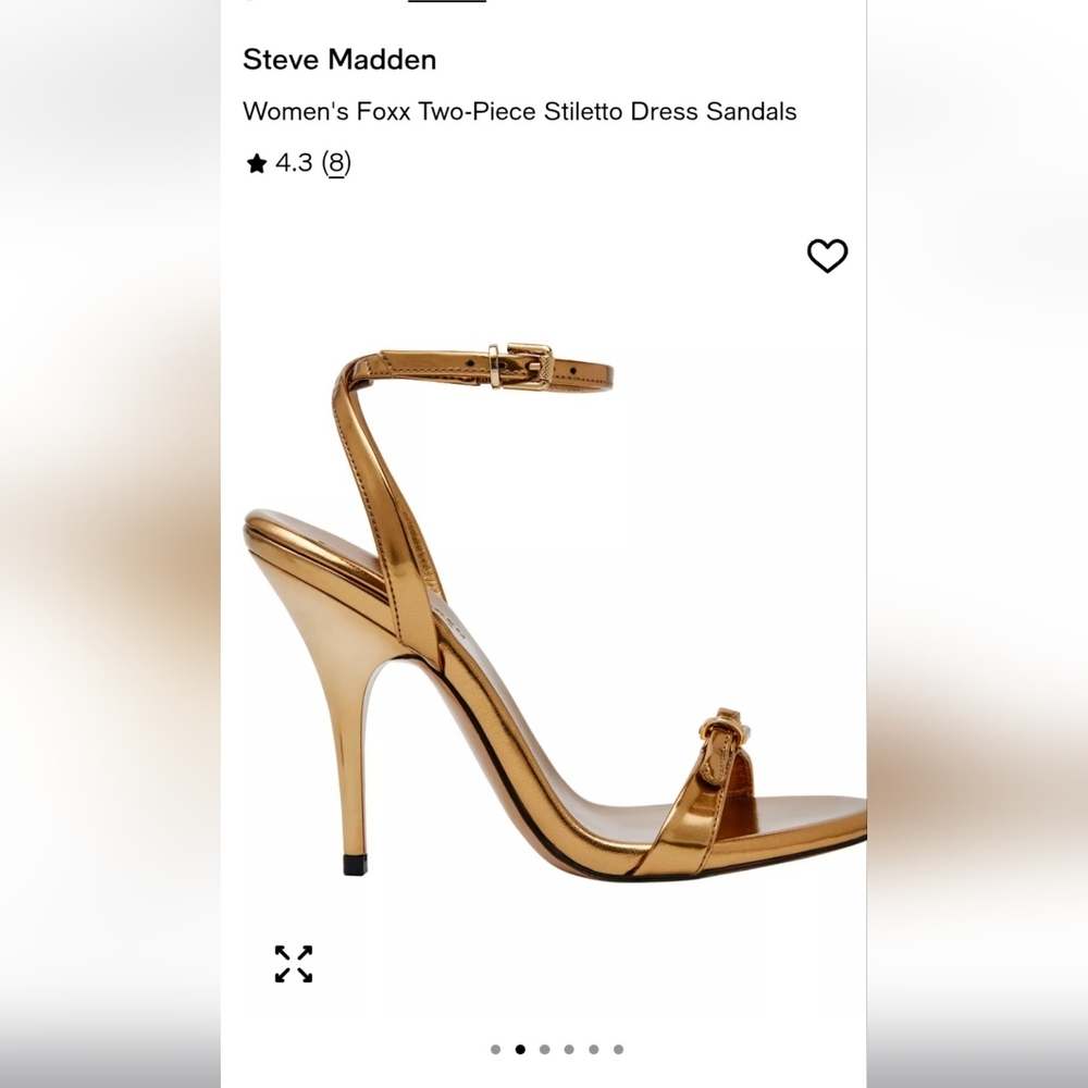 Steve Madden Metallic Gold Stiletto Heels